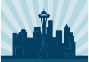 285x200 Seattle Skyline Free Vector Graphic Art Free Download