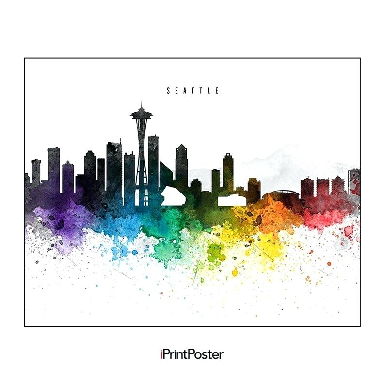 794x794 Van Seattle Skyline Art Clipart Esgilim