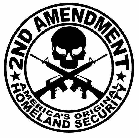 Amendment, America's Original Homeland Security Vinyl Decal 570x568 Amendment, America's Original Homeland Security Vinyl Decal