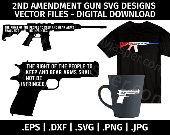 Amendment Gun Design Vector Clip Art For Etsy 570x453 Amendment Gun Design Vector Clip Art For Etsy