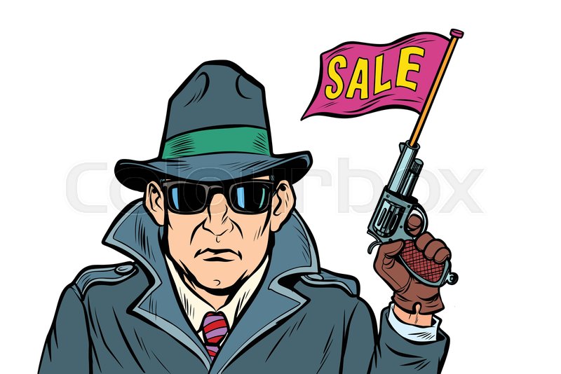800x534 Spy Secret Agent Start Sales Isolate Stock Vector Colourbox
