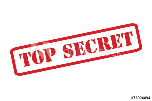 500x334 Top Secret' Red Stamp Vector Over A White Background