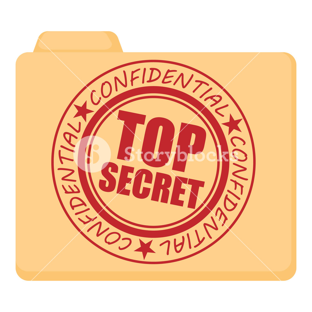 1000x1000 Top Secret Icon Cartoon Illustration Of Top Secret Vector Icon