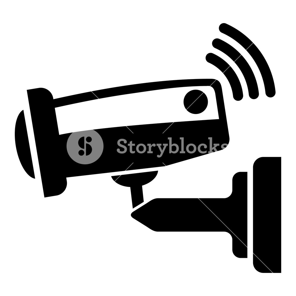 1000x1000 Security Camera Icon Simple Illustration Of Security Camera