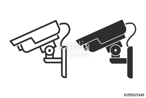 500x334 Security Camera Vector Icon Stock Image And Royalty Free Vector