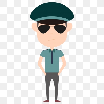 360x360 Free Download Security Personnel Cartoon Vector Png Images