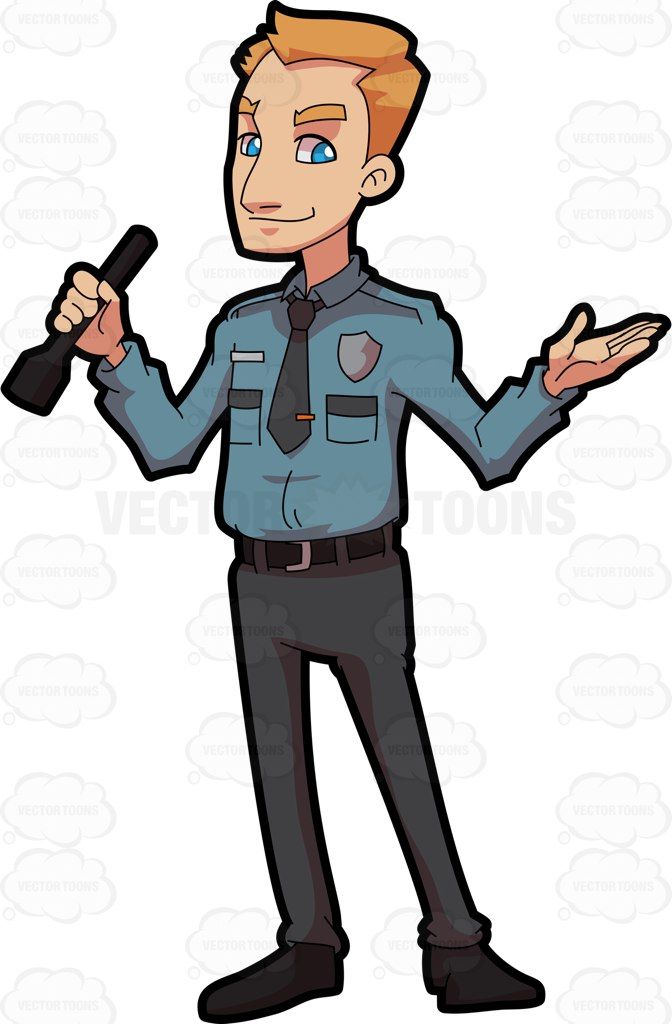 672x1024 A Friendly Security Personnel