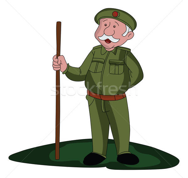 600x566 Vector Of Security Guard Vector Illustration Patrick