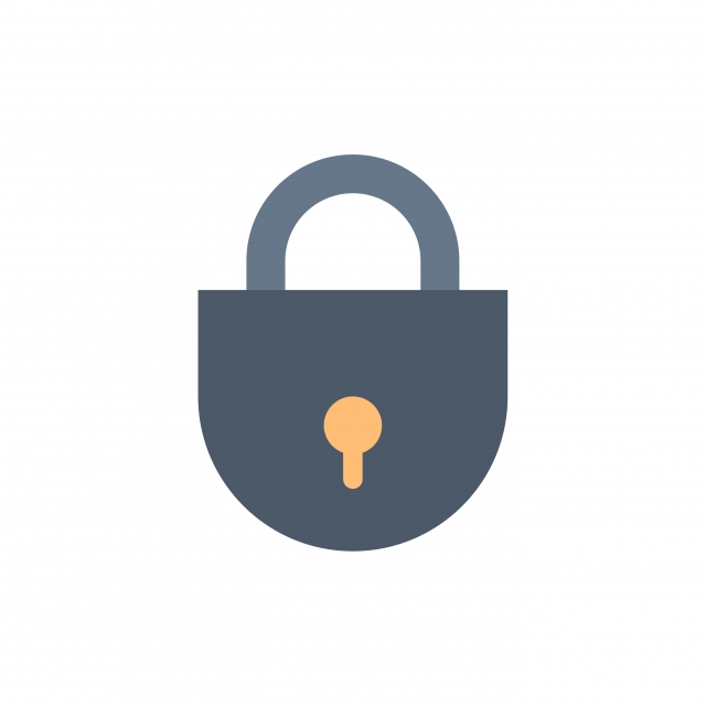 640x640 Internet Lock Locked Security Flat Color Icon Vector Icon B