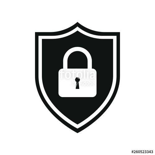 500x500 Secure Internet Icon Protective Shield Sign Digital Security