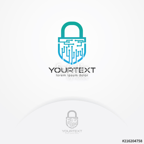Digital Security Logo, Symbols Of Data Security Technology 500x500 Digital Security Logo, Symbols Of Data Security Technology