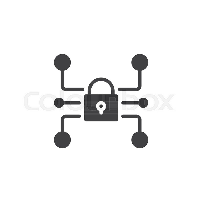 800x800 Cyber Security Vector Icon Filled Stock Vector Colourbox