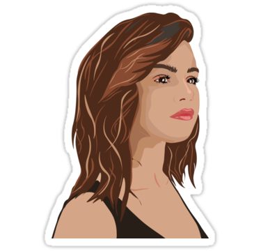 Selena Gomez Vector Portrait 375x360 Selena Gomez Vector Portrait