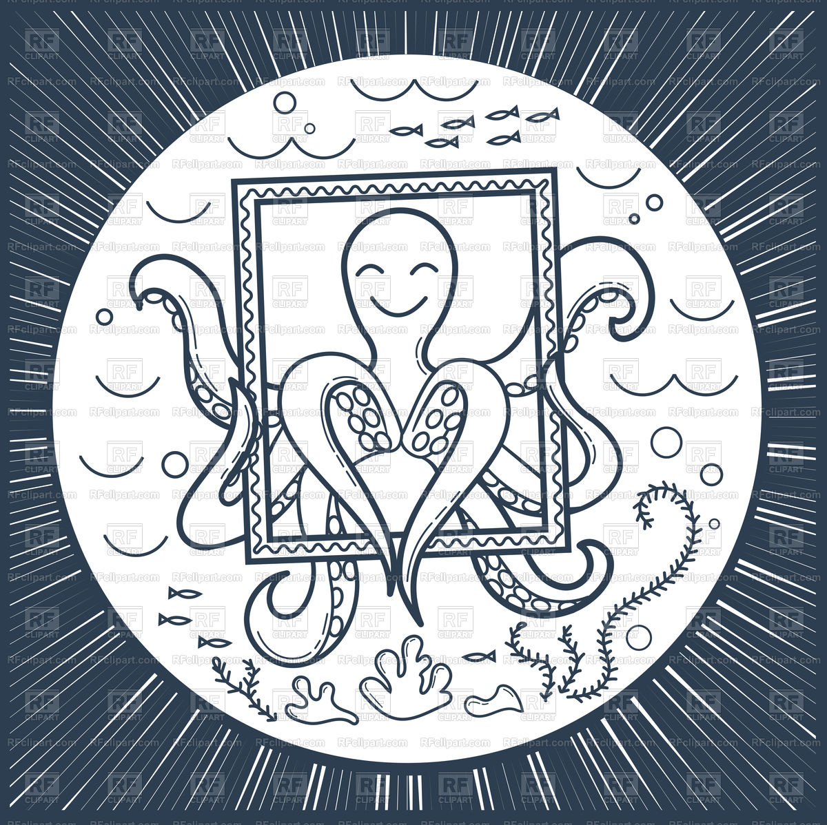 Octopus Makes Selfie Icon Vector Image Of Plants And Animals 1200x1198 Octopus Makes Selfie Icon Vector Image Of Plants And Animals