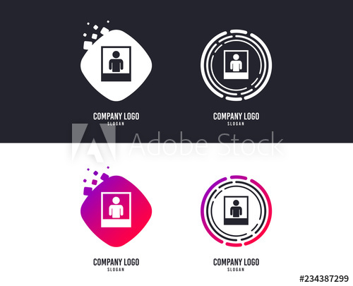 Logotype Concept Photo Frame Template With Human Selfie Sign Icon 500x405 Logotype Concept Photo Frame Template With Human Selfie Sign Icon