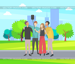300x254 Friends Spending Time Together Cityscape Selfie