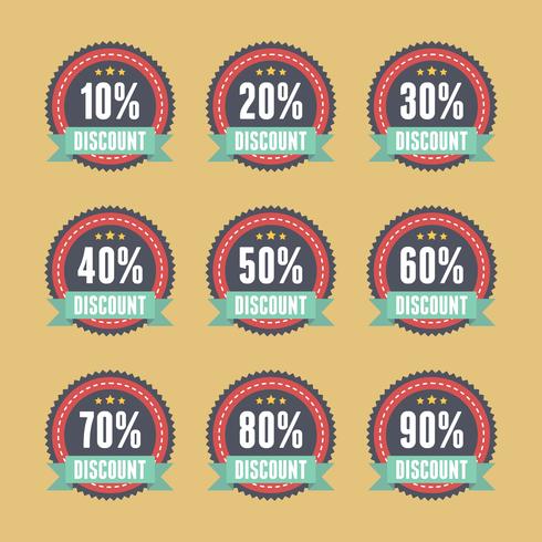 490x490 Retro Discount Badge Sell Sale Promotion Vector