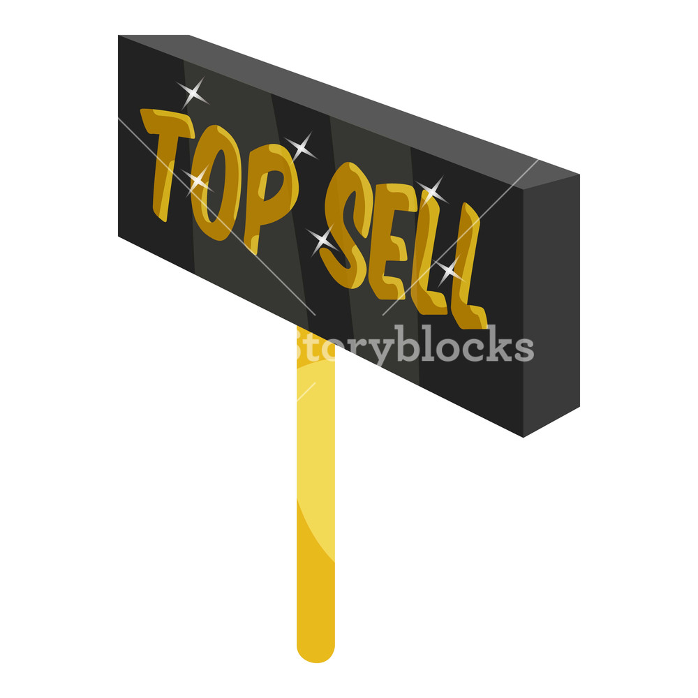 1000x1000 Signpost Top Sell Icon Cartoon Illustration Of Signpost Top Sell