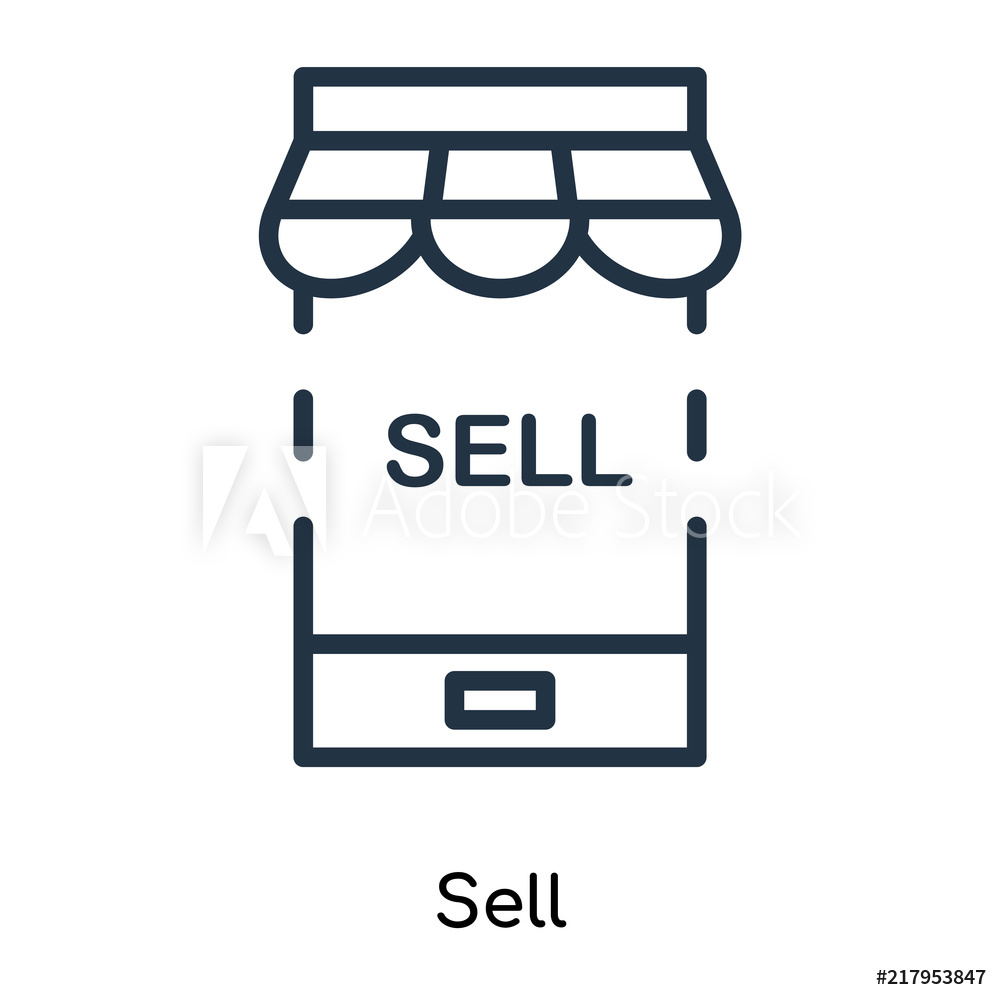 1000x1000 Photo Art Print Sell Icon Vector Isolated On White Background