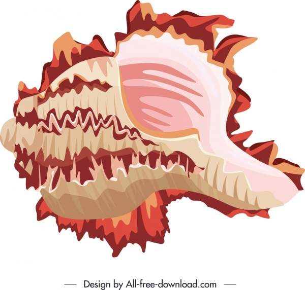 600x572 Download Free Vector Sea Sell Icon Bright Colored Sketch