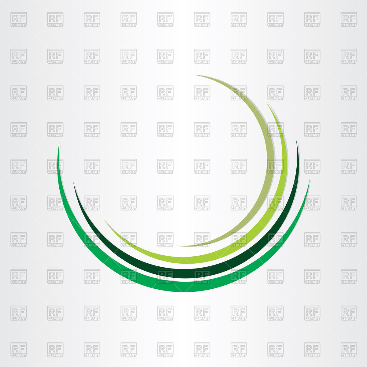 1200x1200 Green Half Circle Design Vector Image Of Design Elements