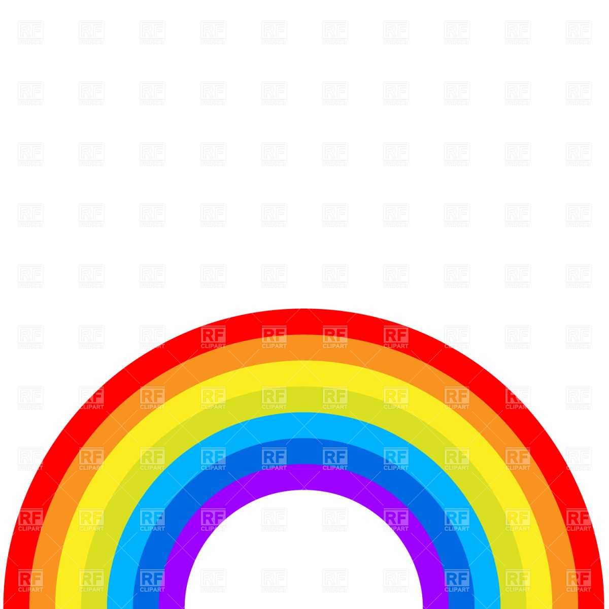 1200x1200 Rainbow Semicircle Vector Image Of Backgrounds, Textures, Abstract