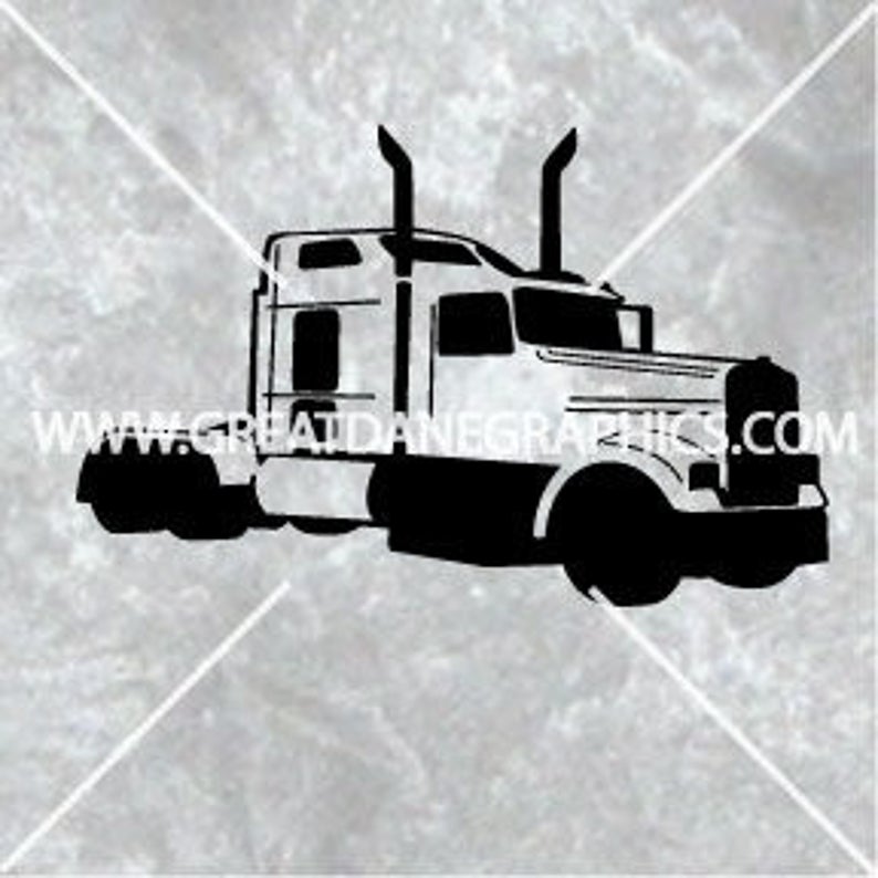 794x794 Semi Truck Truck Trucker Semi Truck Vector Etsy