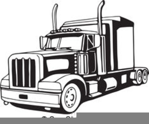 300x249 Semi Truck Vector Clipart Free Images