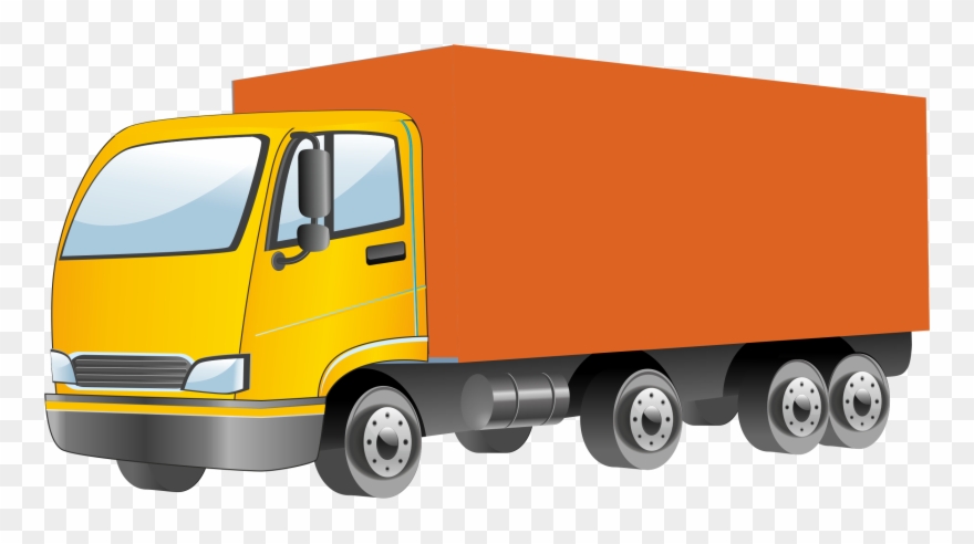 880x492 Semi Truck Vector Png Clipart