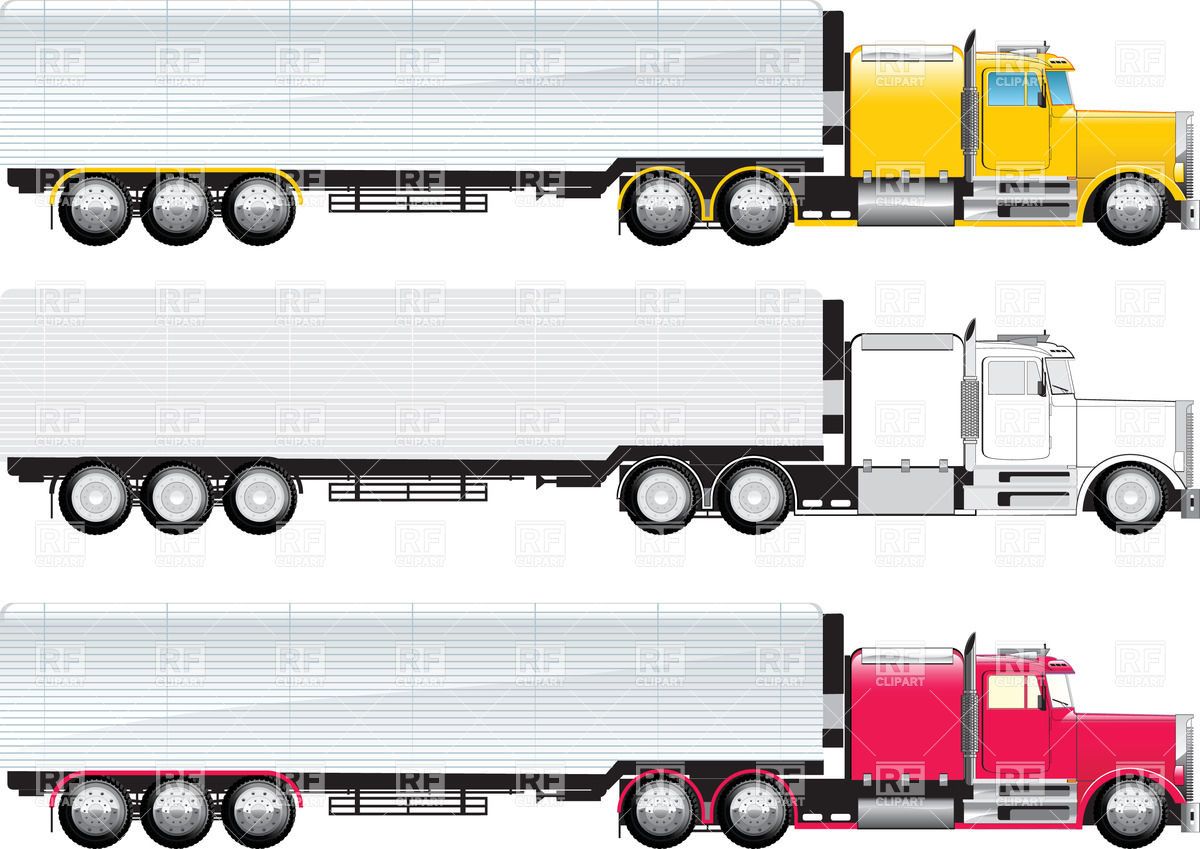 1200x849 Side View Of Truck Vector Image Vector Illustration