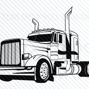 Semi Truck Vector at Vectorified.com | Collection of Semi Truck Vector ...