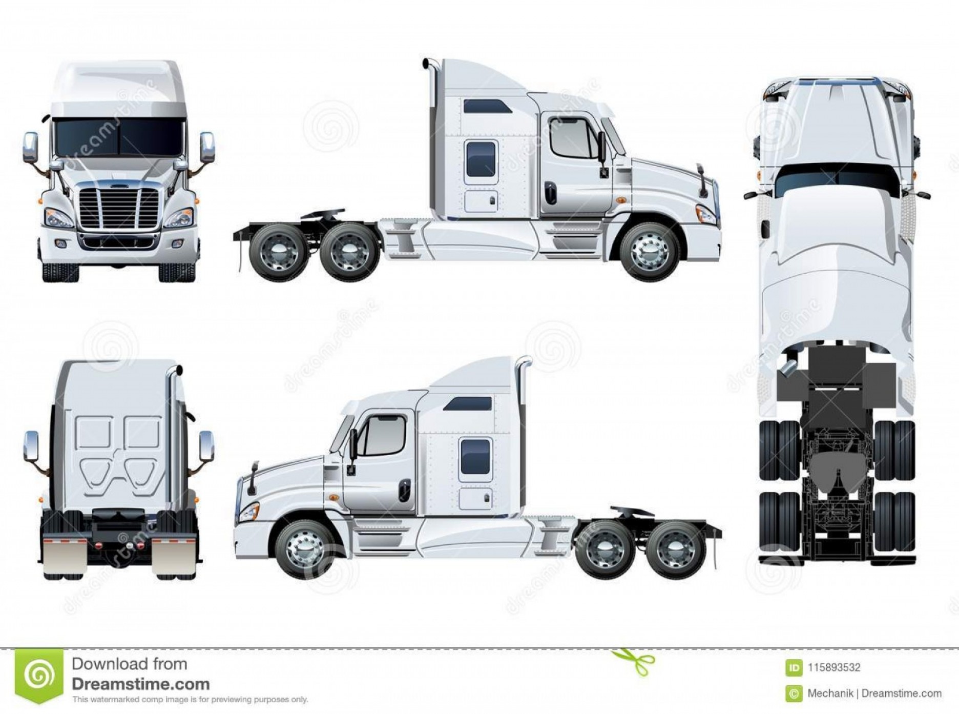 1872x1393 Fronts Semi Trucks Vector Clip Art Savoyuptown