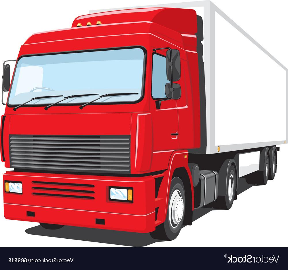 1000x939 Hd Semi Truck Vector Image Free Vector Art, Images, Graphics