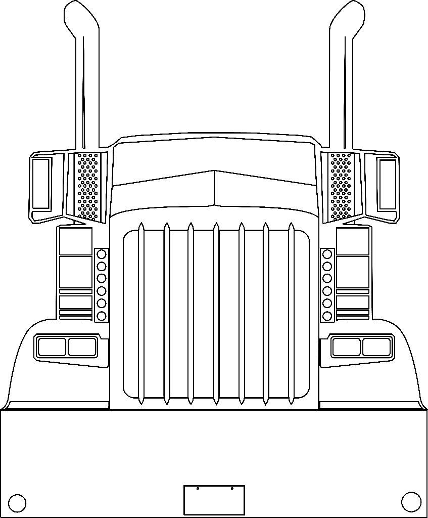 Free Free 121 Semi Truck Front View Svg SVG PNG EPS DXF File