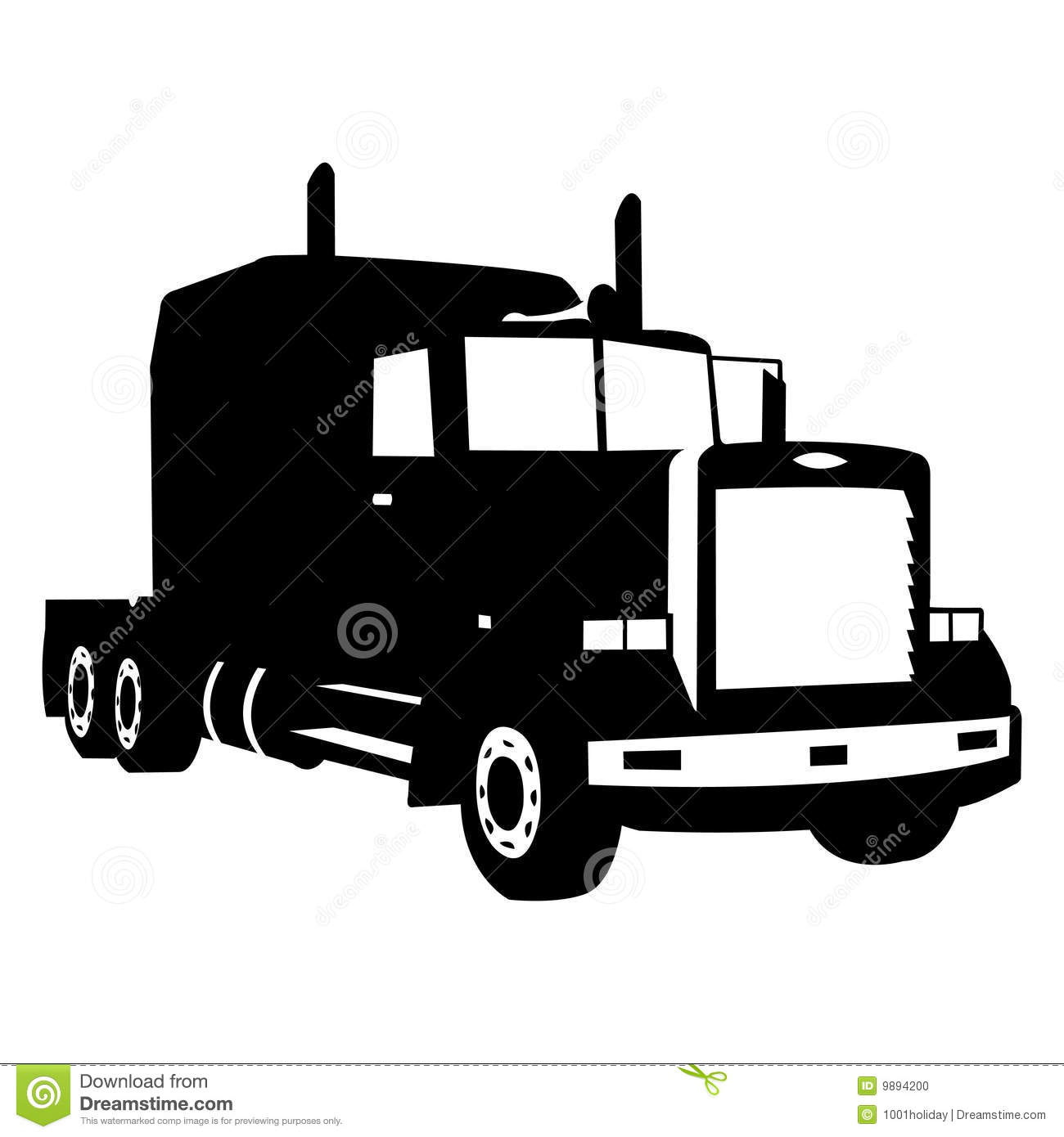 1300x1390 Semi Truck Clipart