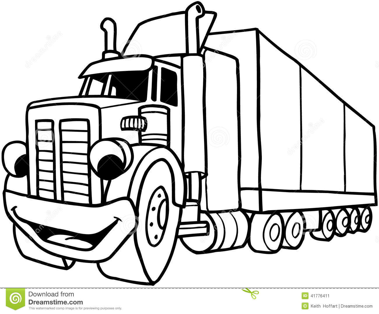 1300x1077 Cartoon Semi Truck Vector Images