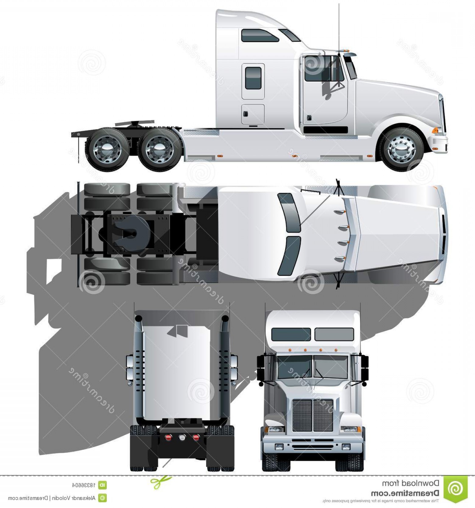 1560x1668 Royalty Free Stock Image Vector Cargo Semi Truck Image Soidergi