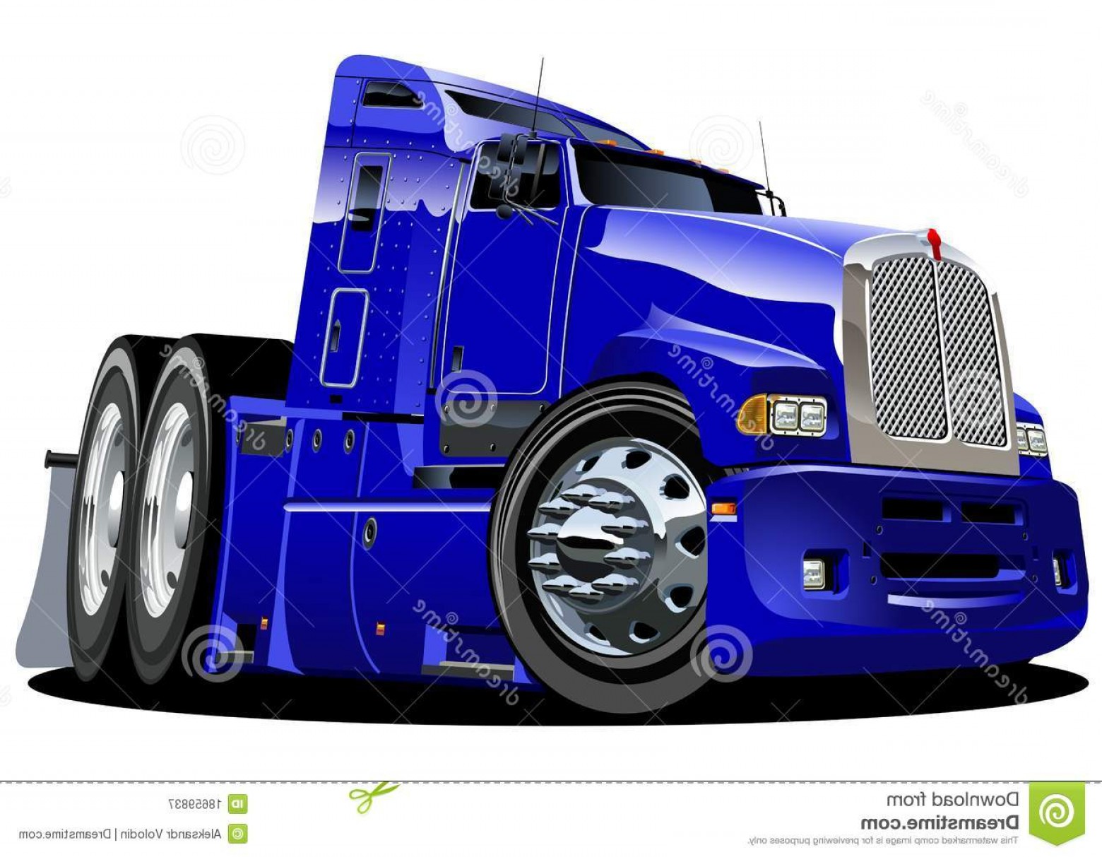 Semi Truck Vector Free at Vectorified.com | Collection of Semi Truck ...