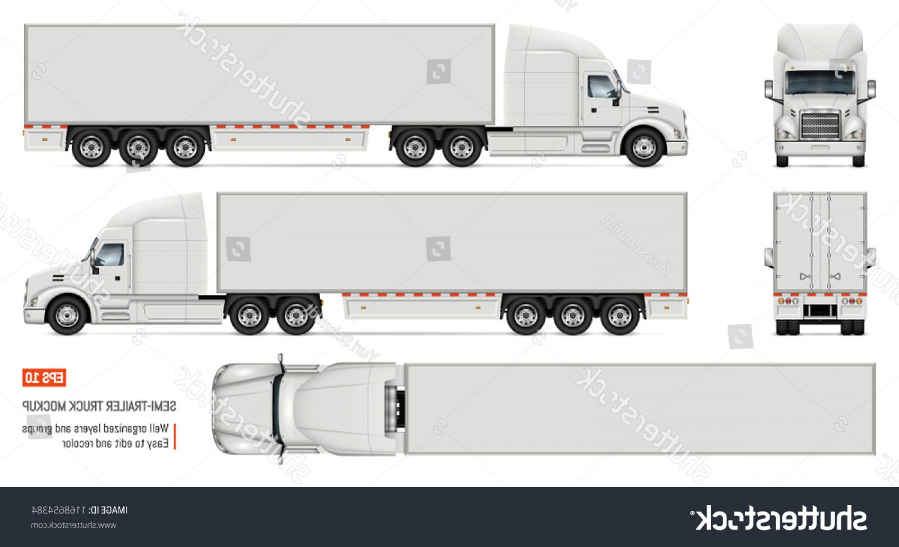 1800x1095 Semi Truck Front Vector Hoodamathrun