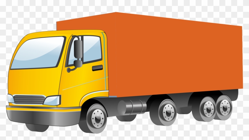 840x472 Semi Truck Vector Png Clipart