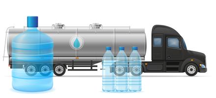 440x200 Water Delivery Truck Free Vector Art