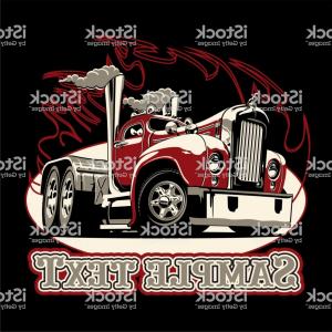 300x300 Photostock Vector Semi Truck Cab Vehicle Commerce Outline Vector