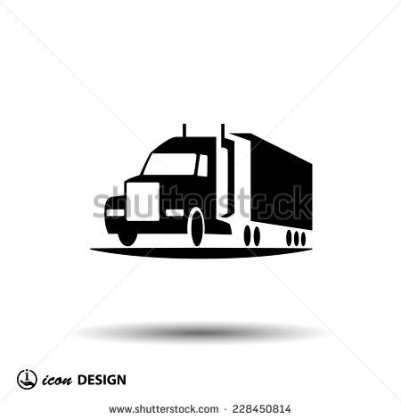 450x470 Semi Truck Silhouette Clip Art Semi Truck Stock Vectors Vector