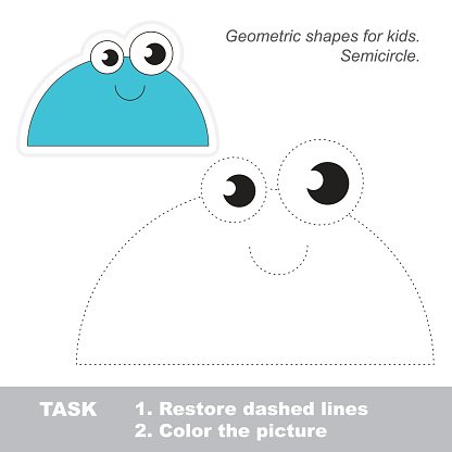 416x416 Semicircle To Be Vector Trace Game Premium Clipart