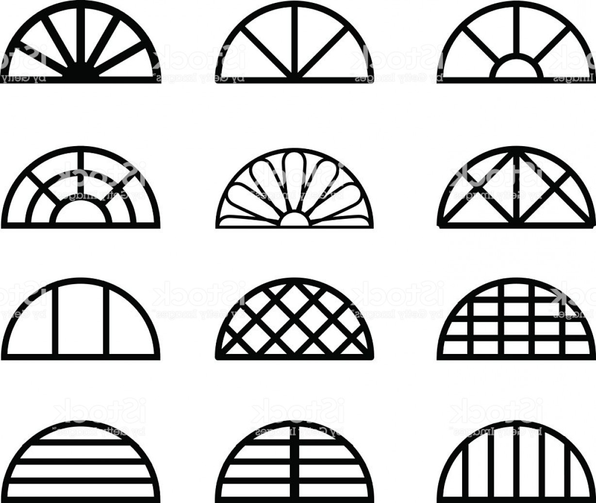 1228x1036 Window Frame In Semicircle Shape Vector Gm Soidergi