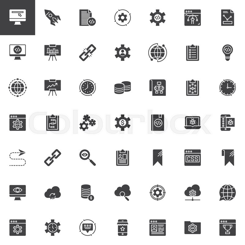 800x800 Web And Seo Vector Icons Set, Modern Stock Vector Colourbox