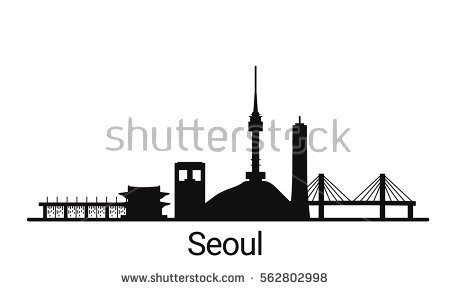 Seoul Skyline Silhouette 450x290 Seoul Skyline Silhouette