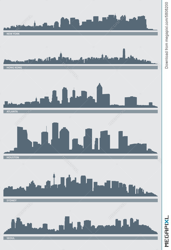 Cityscape Skyline Vector Illustration 548x800 Cityscape Skyline Vector Illustration