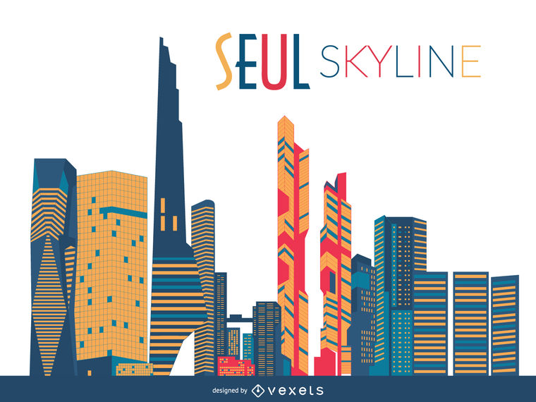 Seoul Skyline Silhouette 760x570 Seoul Skyline Silhouette