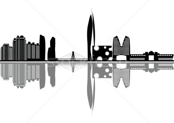 Seoul Skyline Vector At Collection Of Seoul Skyline